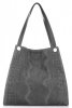 Bőr táska shopper bag Vera Pelle szürke 10477
